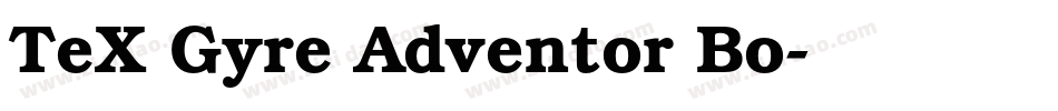 TeX Gyre Adventor Bo字体转换